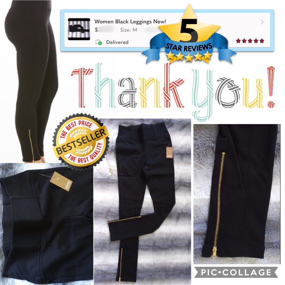 Women Black Leggings New!